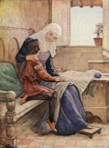St Francis and His Mother by German School