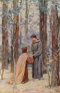 St Francis Receiving a Welcome Follower by German School