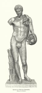 Statue of the Ancient Greek God Hermes as the God of Gymnasts by German School