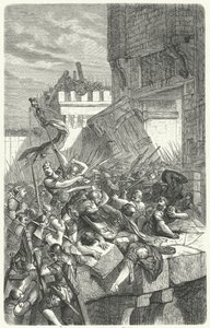 Storming of a City by German School