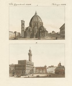 Strange Buildings in Florence by German School