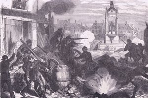Street Fighting at Chateaudun by German School