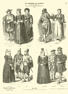 Swiss Costumes, Mid 17th Century