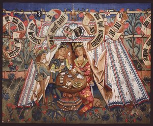 Tapestry Depicting Nikolaus Meyer zum Pfeil and Barbara zum Lufft, c.1495 by German School