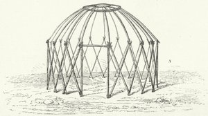 Tatar tent frame (engraving)