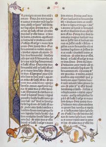The 36-line Bible, Printed by Gutenberg by German School