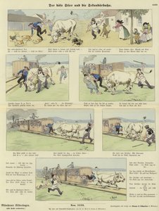 The Angry Bull and the Railway by German School