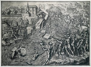The Battle of Muehlberg, April 25, 1547 by German School