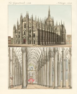 The Cathedral of Milan by German School