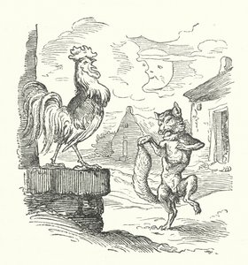The Cock And The Fox by German School