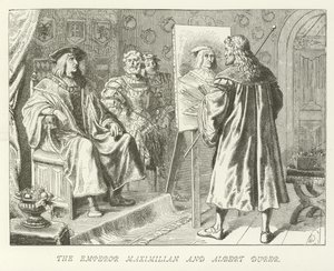 The Emperor Maximilian and Albert Durer by German School