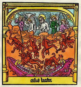 The Fall of Lucifer and the Rebel Angels (Illustration from 