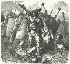 The Germans at War with the Romans by German School