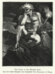 The Giant of the Western Star, illustration from the first edition of Scottish poet Thomas Campbell