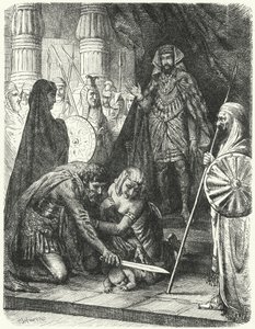 The Judgment of Solomon (engraving) by German School
