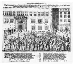The Peace of Nuremberg, 25th September 1649 by German School