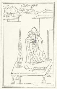 The Persian poet Saadi by German School