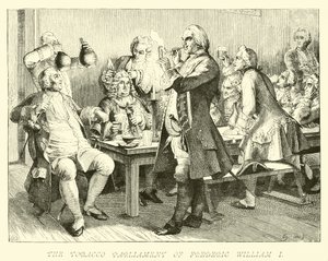 The Tobacco Parliament of Frederick William I by German School