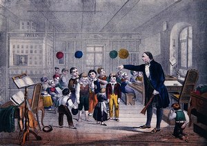 The Village Schoolmaster, c.1850 by German School