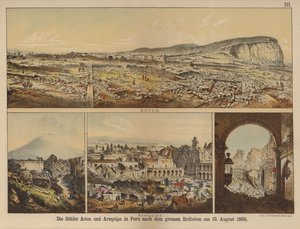 The cities of Arica and Arequipa in Peru after the great earthquake of 13 August 1868 by German School