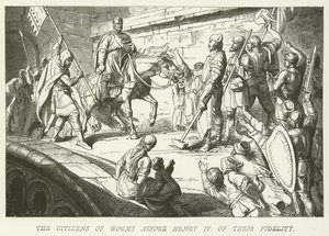 The Citizens of Worms Assure Henry IV of Their Fidelity by German School
