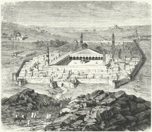 The city of Medina, Arabia (engraving) by German School