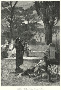 The Improvisor, Ancient Roman Entertainer by German School