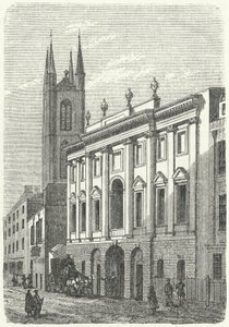 The original home of the Bank of England, Walbrook, London by German School