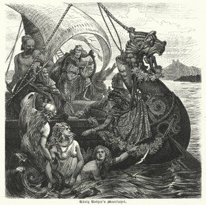 The sea voyage of King Rother by German School
