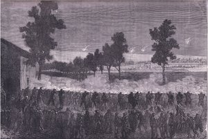 The sortie of Cachan, Cassells History of the War between France and Germany published by Cassell and Company Limited, c.1890