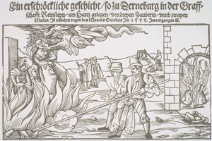 Three Witches Burned Alive, pamphlet illustration