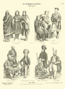 Tibetan and Kashmiri costumes by German School
