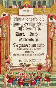 Title page from the Luther Bible by German School