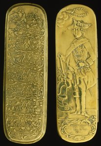 Tobacco box depicting Frederick II and his victories