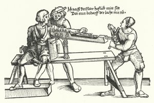 Treating a Soldier with a Wounded Arm by German School