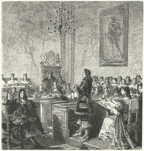 Trial of William Russell, Lord Russell, for treason against King Charles II by German School