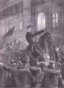 Trochu Rallying the National Guards Outside Hotel de Ville by German School