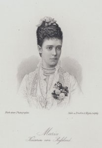 Tsarina Maria Feodorovna, consort of Tsar Alexander III of Russia by German School