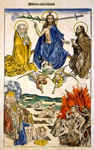 The Last Judgement from Liber Chronicarum by Hartmann Schedel, 1493
