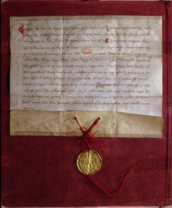Undertaking by the Emperor Frederick II to supply King Louis IX with horses, arms and provisions for the Seventh Crusade, 1246 by German School