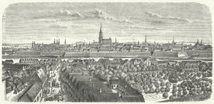 Vienna in the mid 17th Century (engraving) by German School