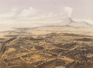 View of Pompeii, Campania, Italy
