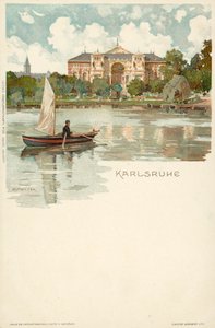 View of the city of Karlsruhe in Germany
