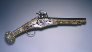 Wheel-lock hunting pistol