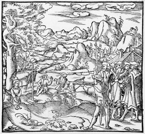 William Tell (illustration from Cosmographie Universelle by Sebastien Munster, published 1559) by German School