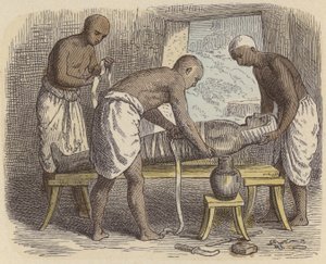 Wrapping a Mummy in Ancient Egypt by German School