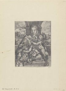 Mary with Child and the Young John the Baptist by Gerolamo Imperiale