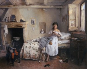 Doleful Premonition by Gerolamo Induno