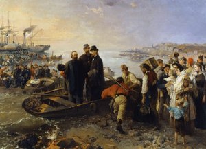 Garibaldi with the Thousand Departs from Quarto to Marsala in 1870
