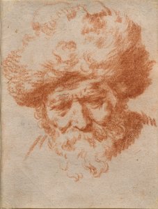 An Allegory of Winter: Head of an Old Man Wearing a Fur Cap by Gerrit Adriaensz (attr.to) Berckheyde